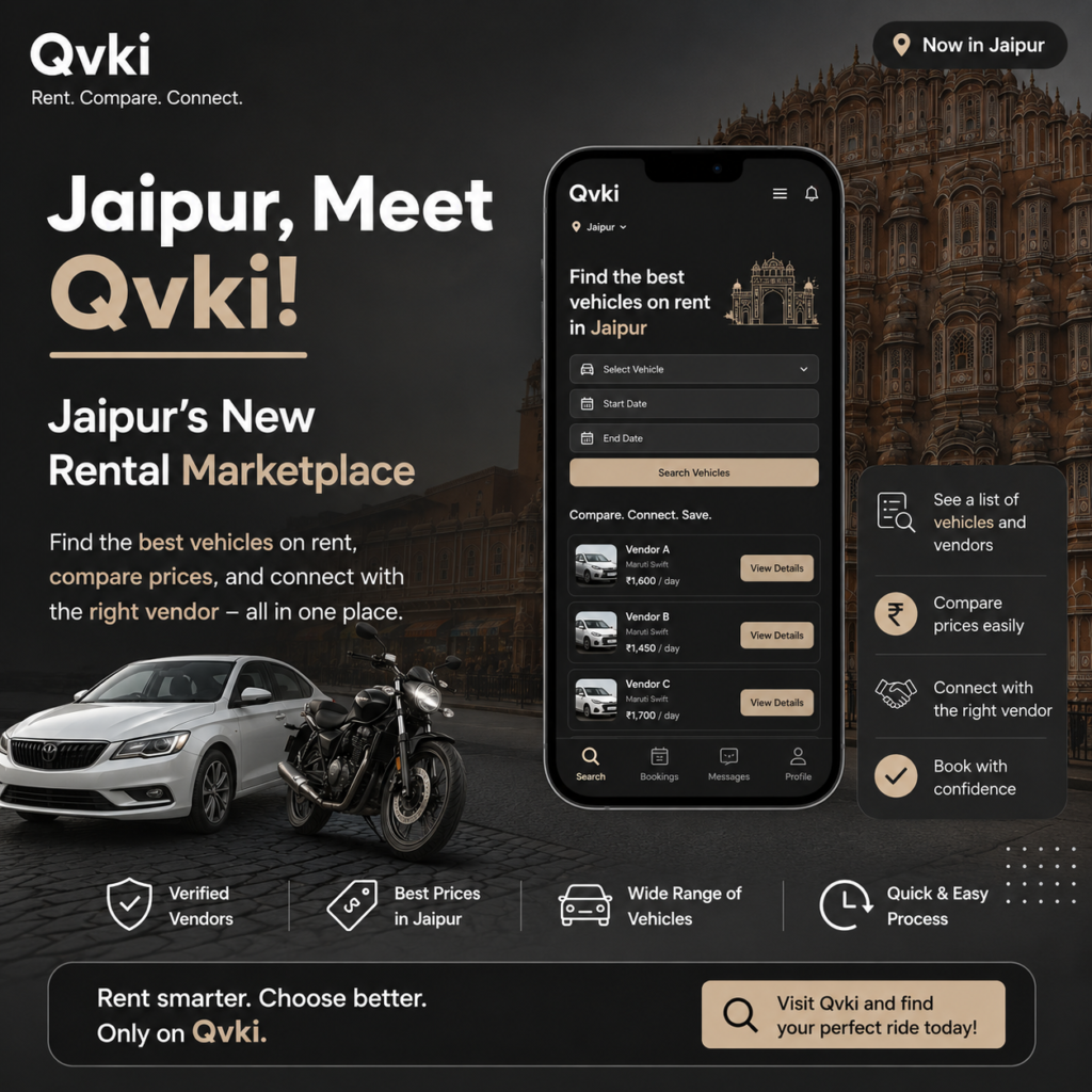 a image about the jaipur vehicle rental platform